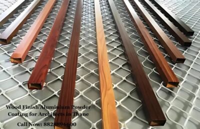 Wood Finish Aluminium Powder Coating for Architects in Thane