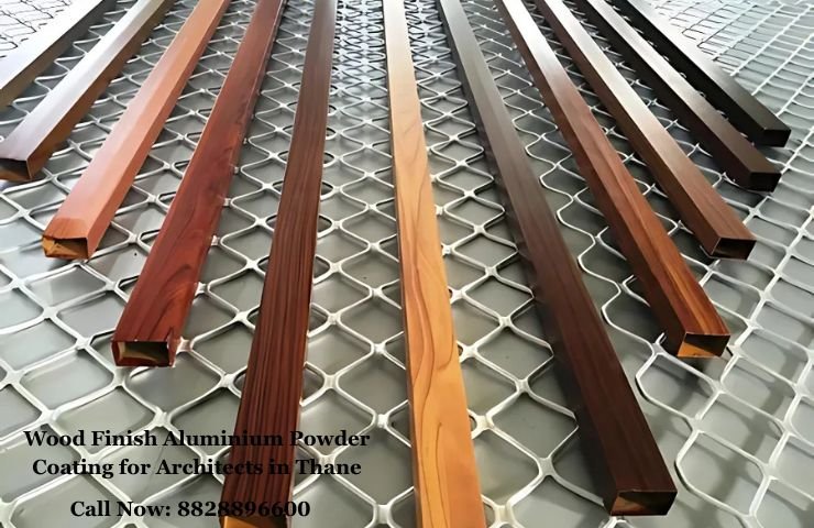 Wood Finish Aluminium Powder Coating for Architects in Thane