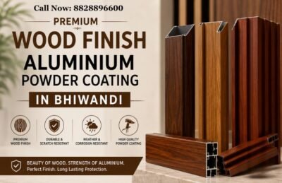 Premium Wood Finish Aluminium Powder Coating in Bhiwandi (1)