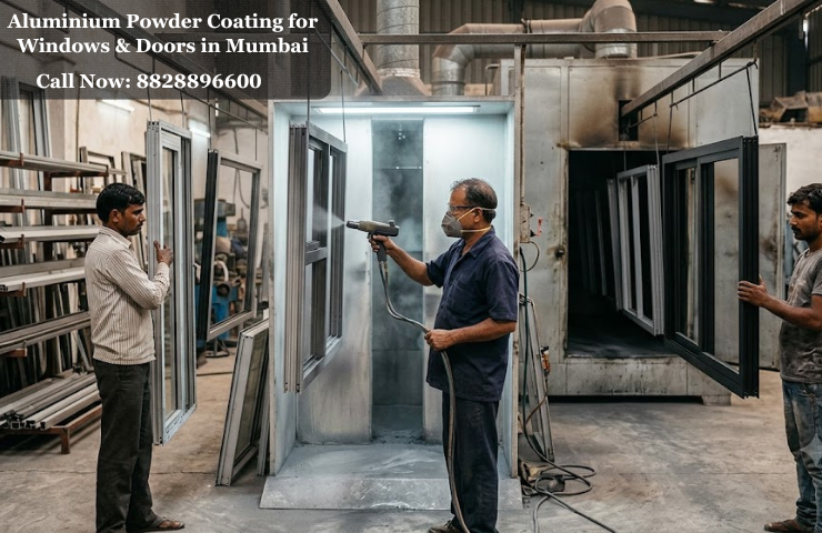 Aluminium Powder Coating for Windows & Doors in Mumbai