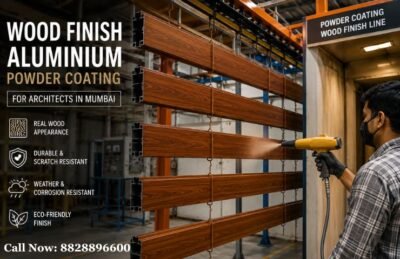 Wood Finish Aluminium Powder Coating for Architects in Mumbai (1)
