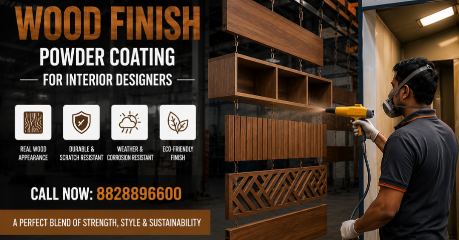 Wood Finish Powder Coating for Interior Designers in Thane
